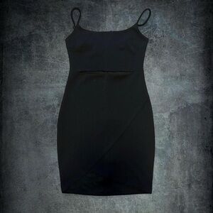 Lulu's Classic Black Mini Dress